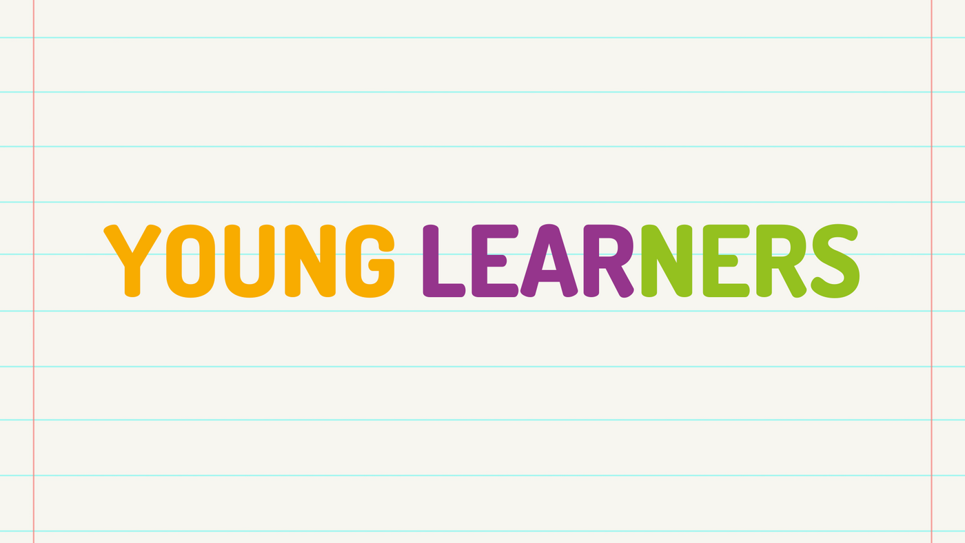 Logo Young Learners su foglio a righe